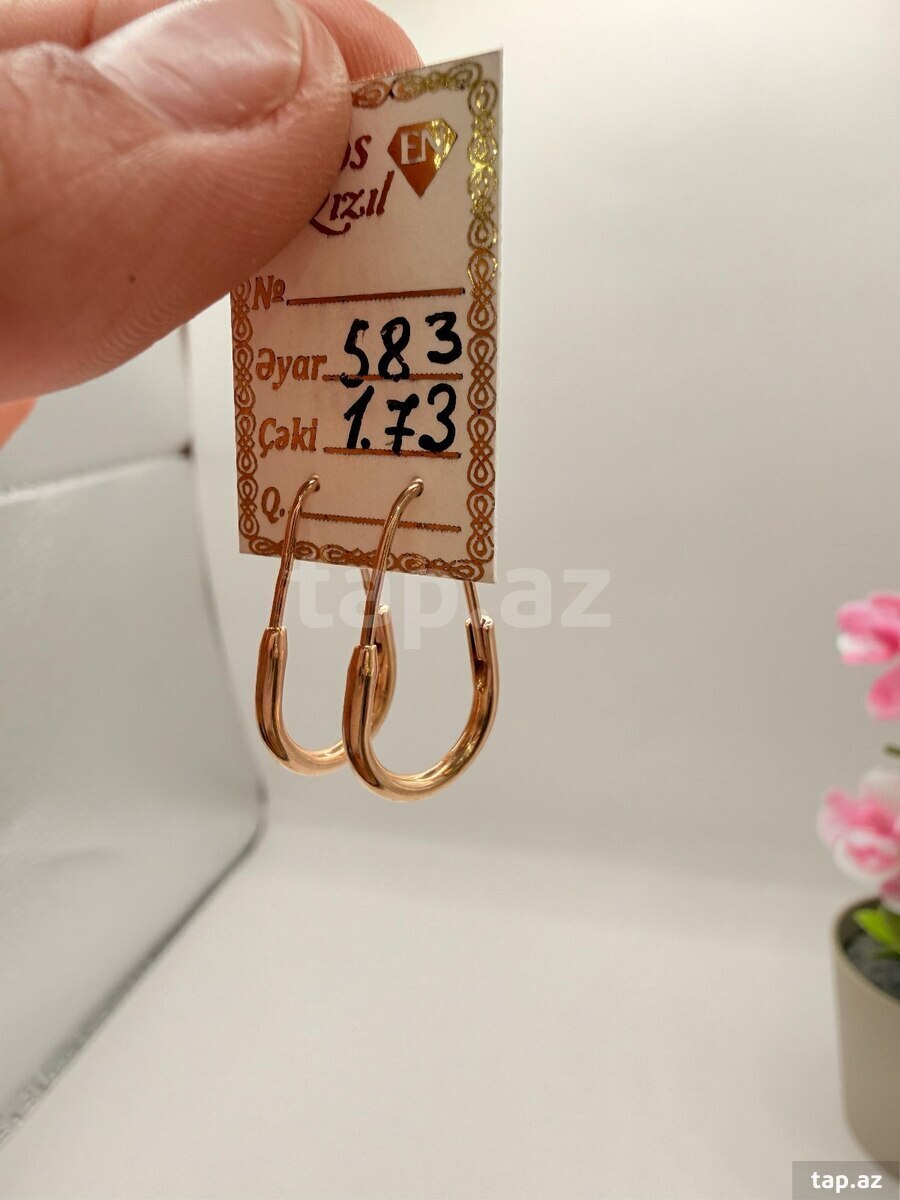 Qızıl sırğa Pandora  (9)