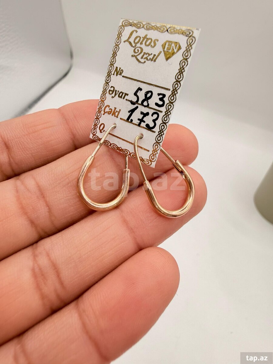 Qızıl sırğa Pandora  (10)