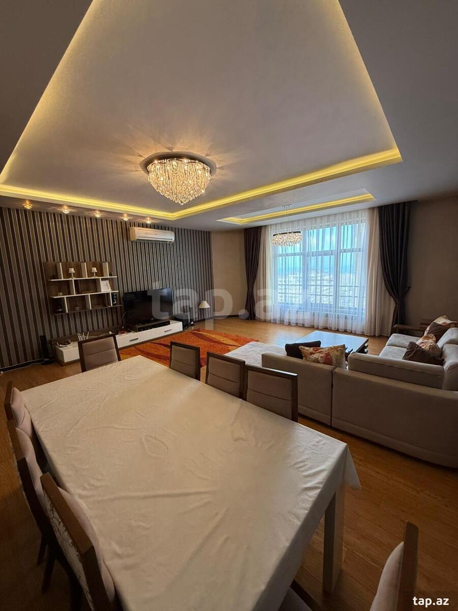 3-otaqlı yeni tikili kirayə verilir, Elmlər Akademiyası m., 160 m²