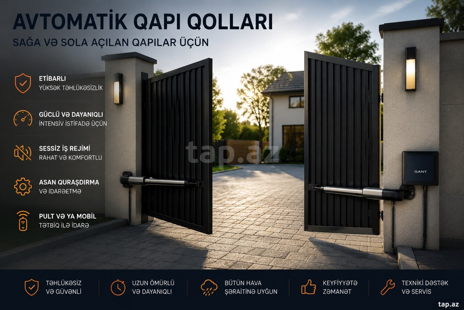 Avtomatik darvaza qolları və quraşdırılması