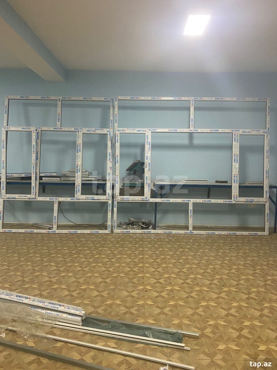 Plastik qapı və pəncərə hazırlanması (5)
