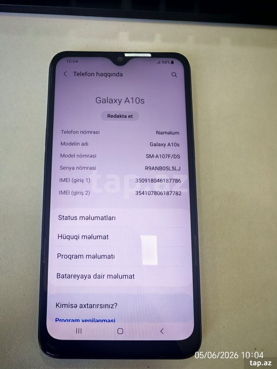 Samsung Galaxy A10s Blue 32GB/2GB