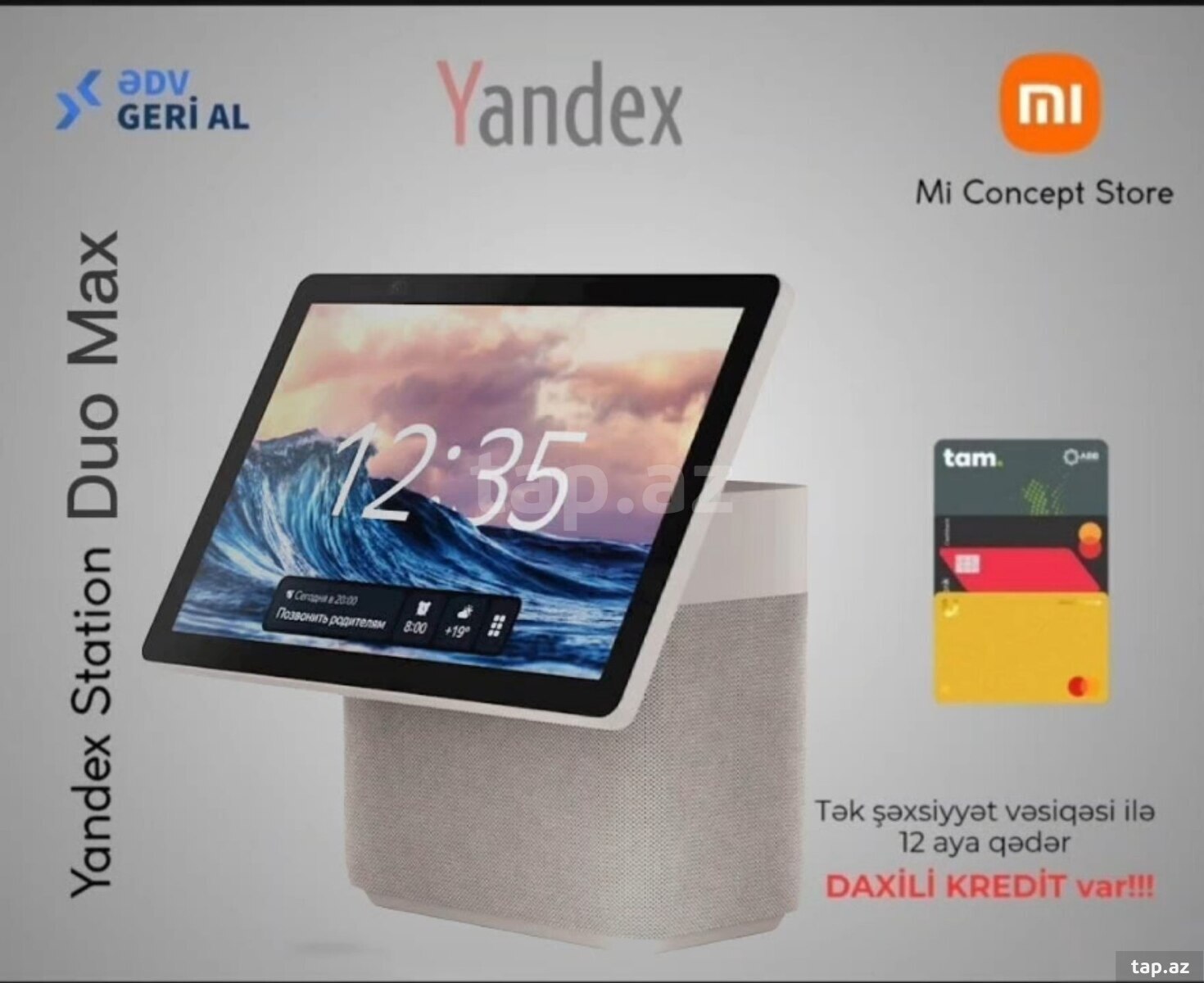 Ağıllı dinamik "Yandex Station Duo Max Beige"