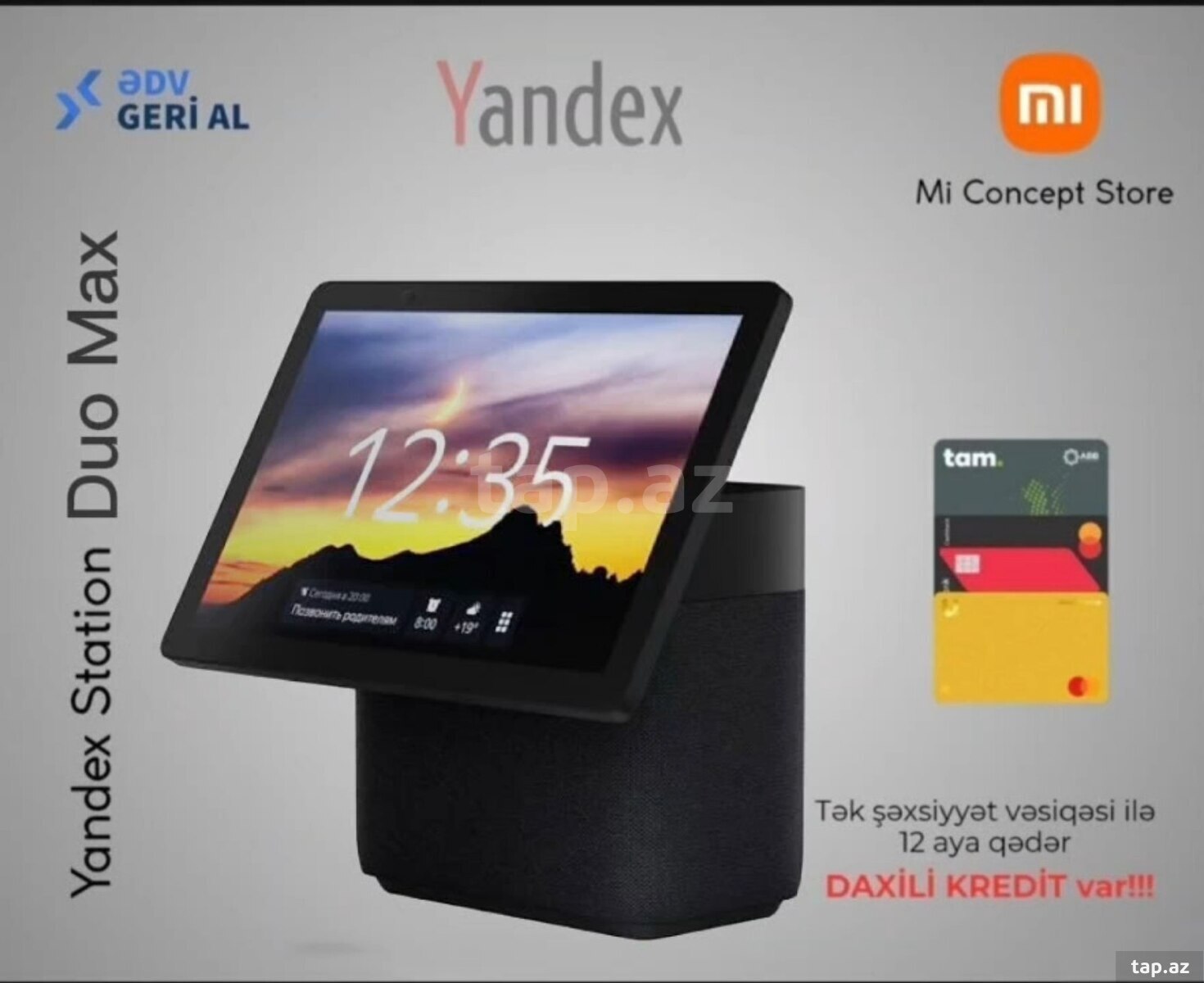 Ağıllı dinamik "Yandex Station Duo Max Black
