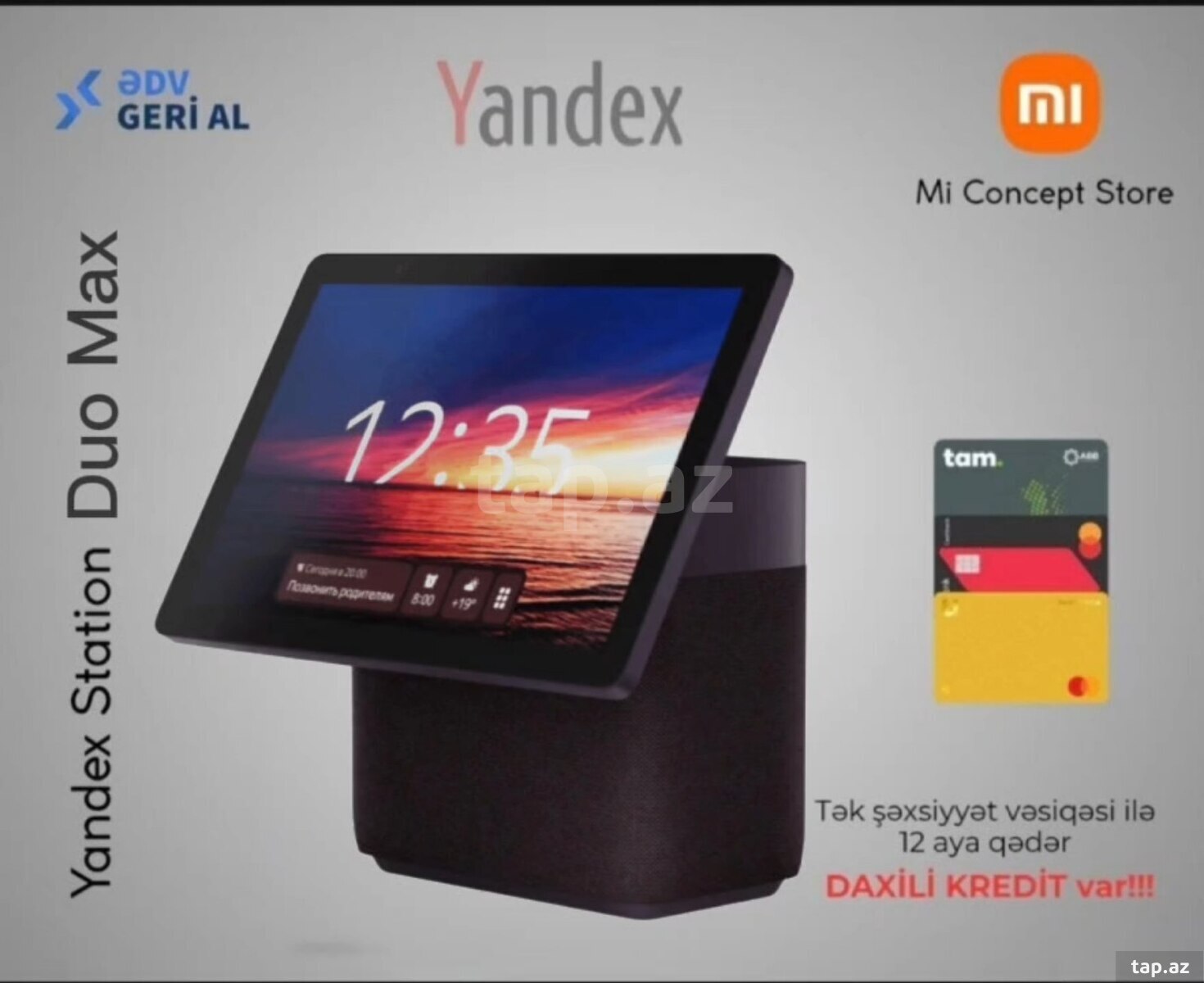 Ağıllı dinamik "Yandex Station Duo Max Red