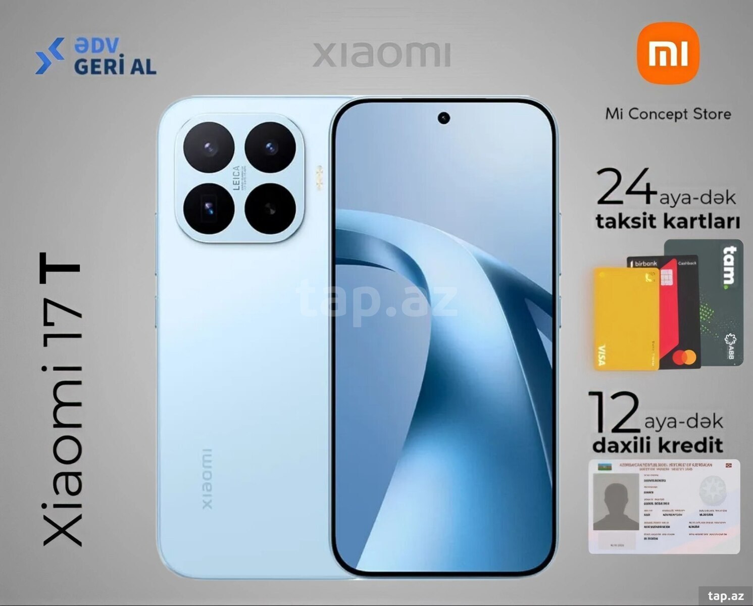 Xiaomi 17T Blue 512GB/12GB