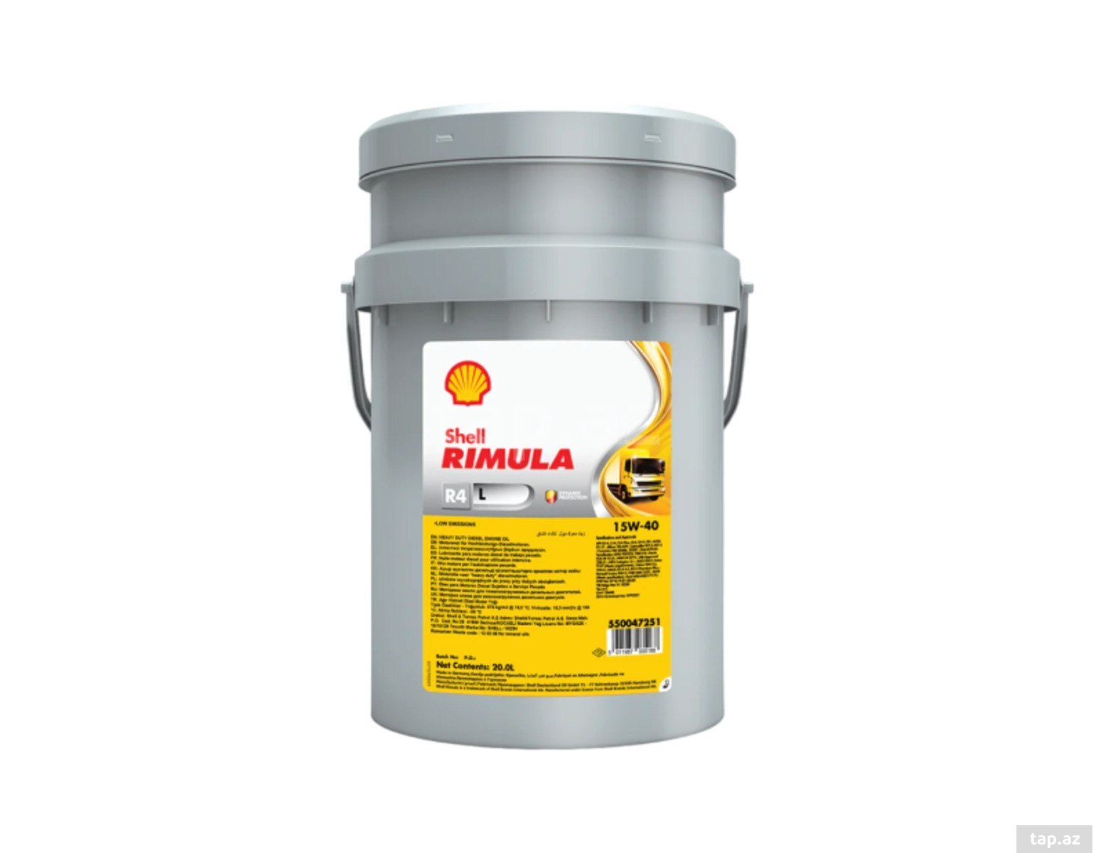 Rimula R4 L 15W-40 CK-4 TR 20L mühərrik yağı