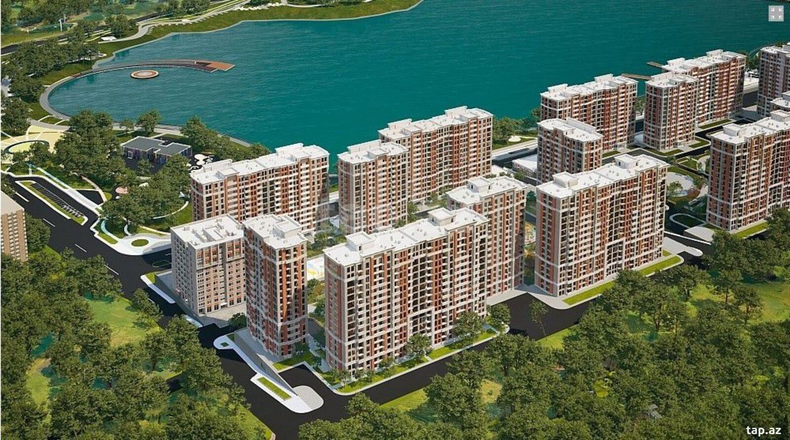 4-otaqlı yeni tikili, Yasamal r., 105 m²