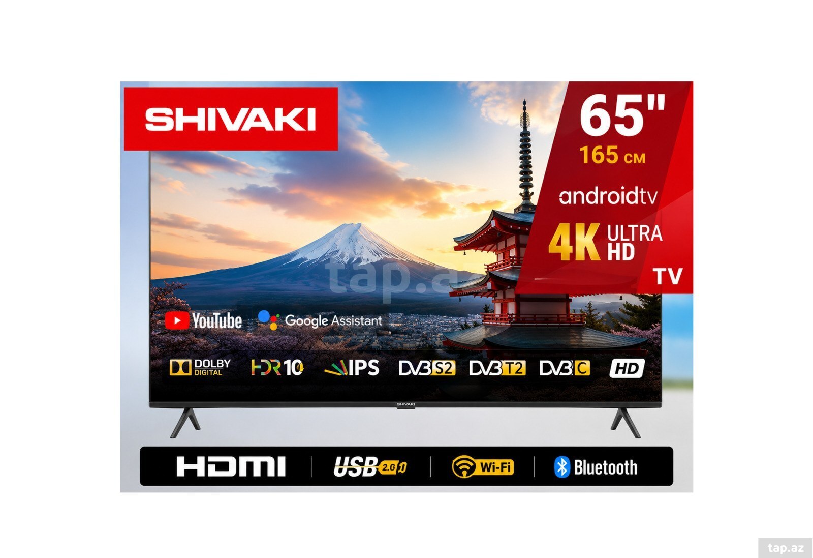 SHIVAKI S55MUA800 55" Smart 4K UHD LED TV — 1