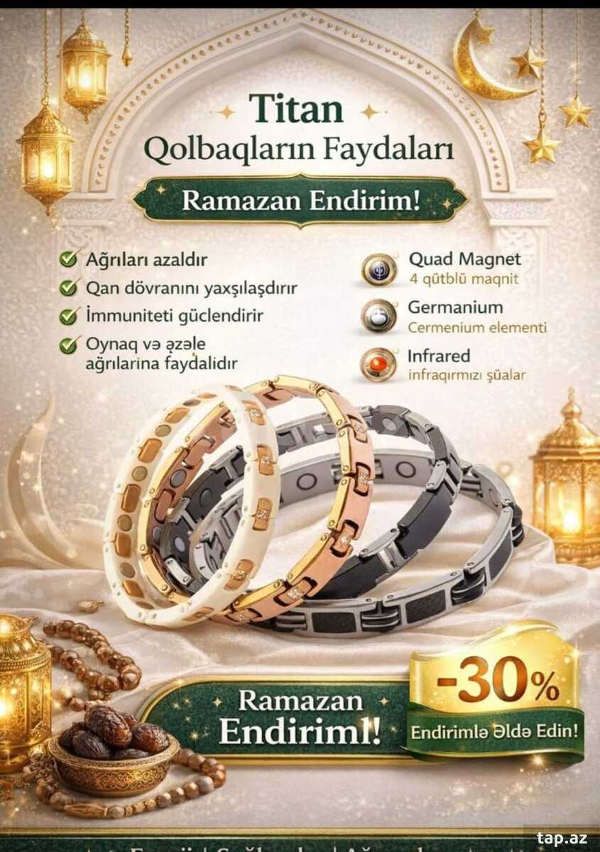 Müalicəvi titan maqnit qolbaqlar  (2)
