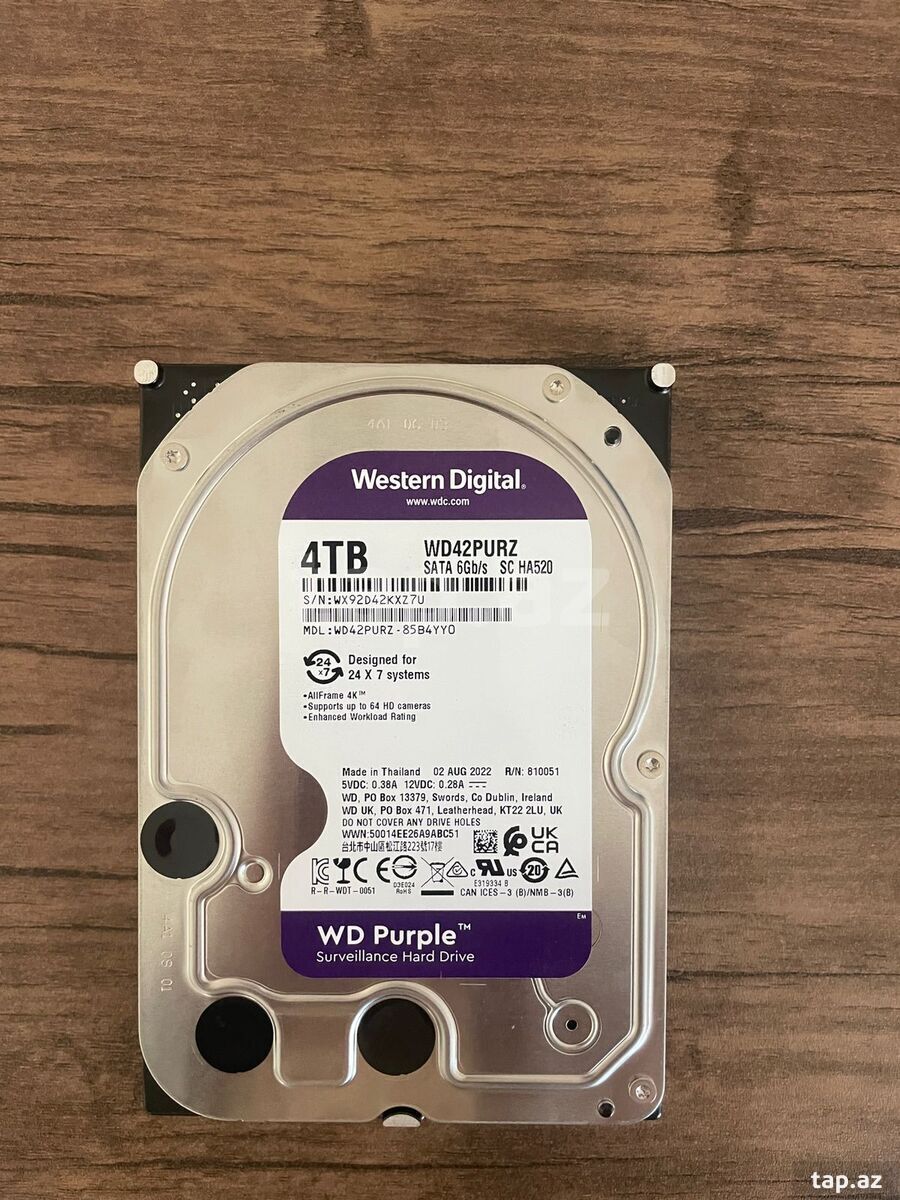 Sərt disk, 4TB 100%