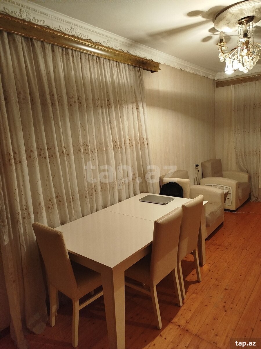 3-otaqlı mənzil kirayə verilir, Yusif Səfərov 5 küç., 100 m²