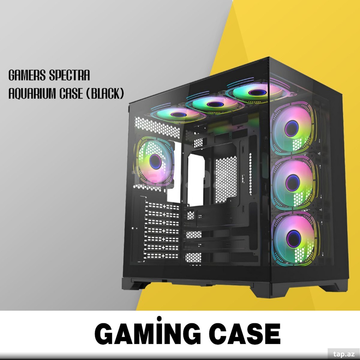 Gaming case Gamers Spectra Aquarium Case (Black)