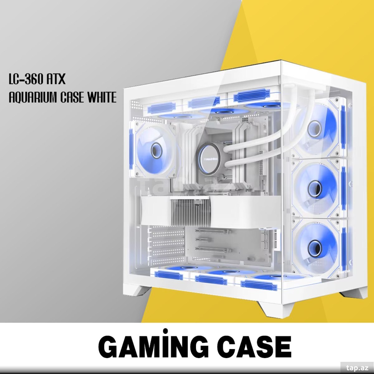 Gaming case LC-360 Atx Aquarium Case (White)