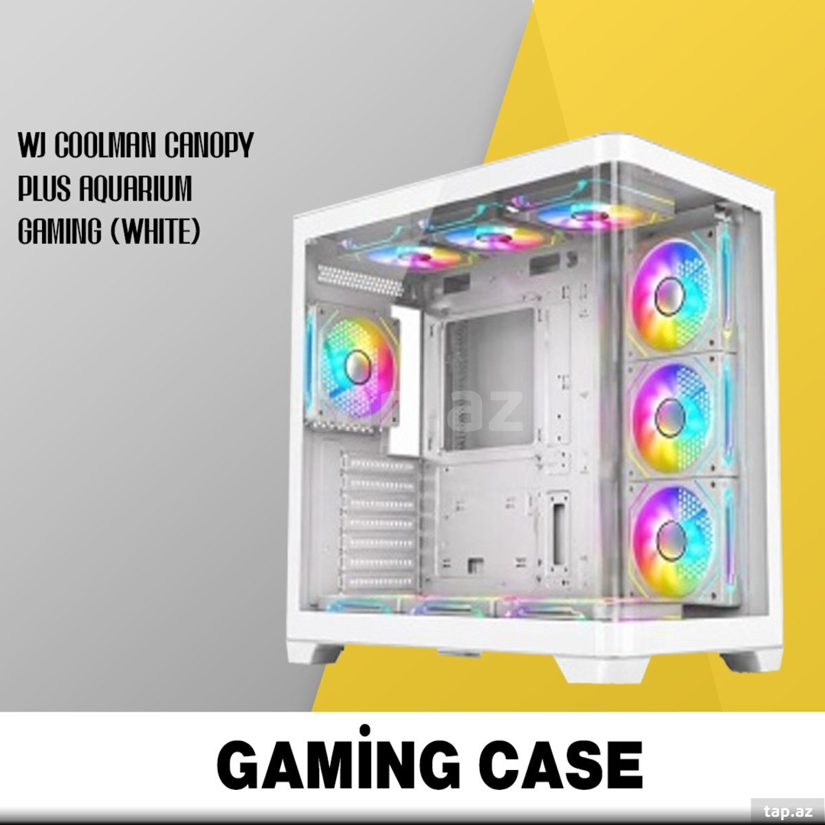 Gaming Case Wj Coolman Canopy Aquarium (White)