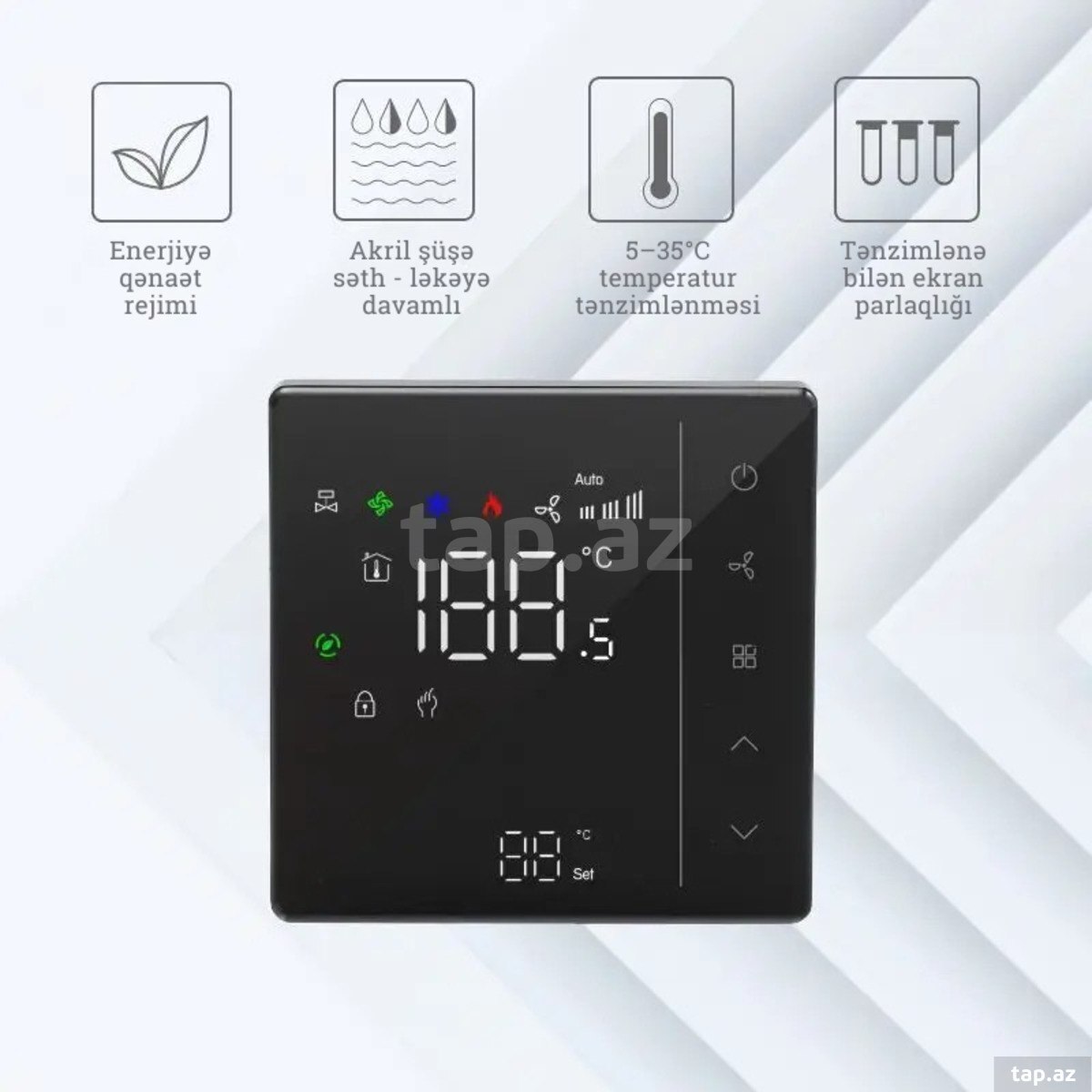 Ağıllı Fan Coil Termostatı Tuya WiFi (2-Pipe FCU) (8)
