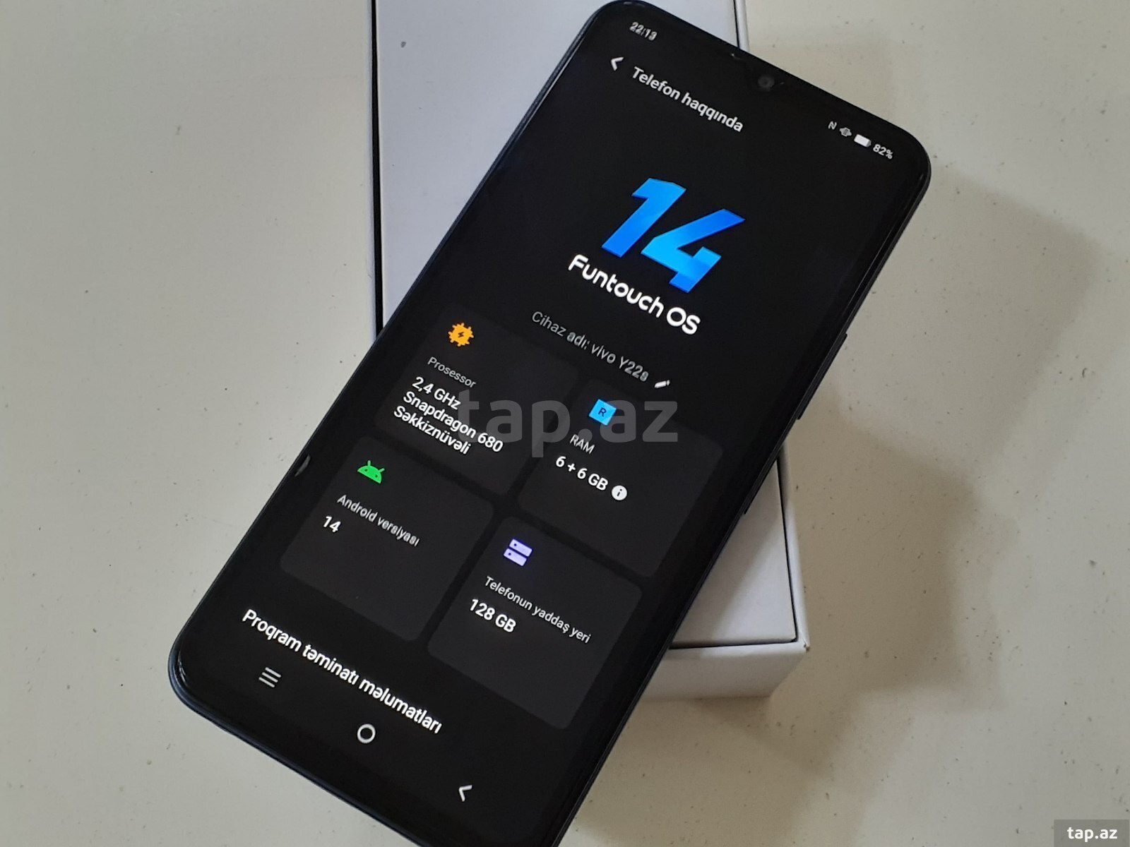 Vivo Y22s Dark Blue 128GB/8GB (10)
