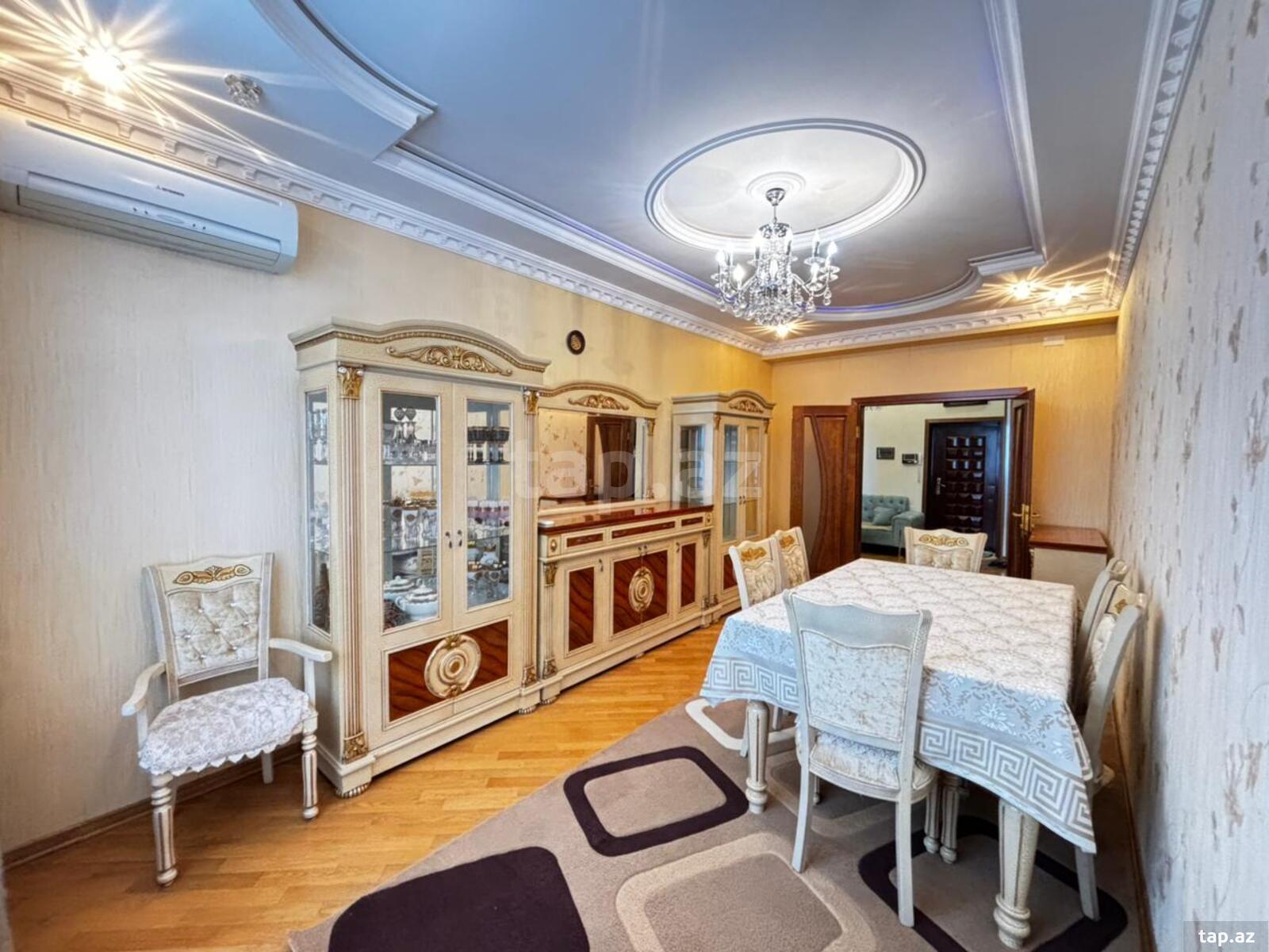 3-otaqlı yeni tikili kirayə verilir, Nizami r., Qara Qarayev m., 119 m²