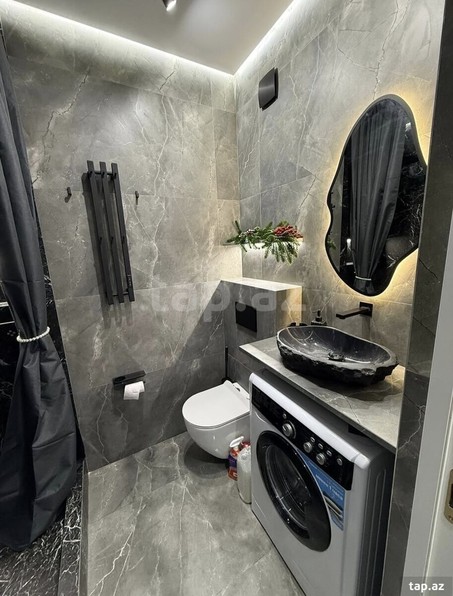 2-otaqlı yeni tikili kirayə verilir, İnşaatçılar m., 75 m² (8)