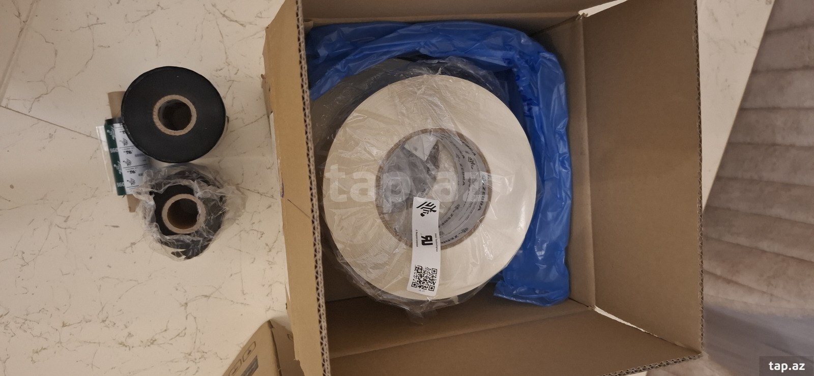 Zebra 8000T Void Matte termo transfer sintetik etiket rulonları
