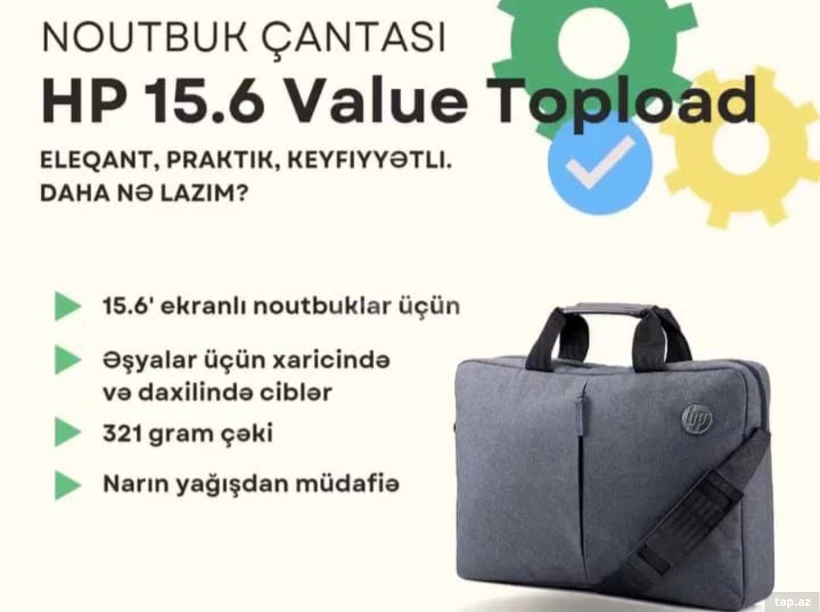 Noutbuk çantası HP 15.6 Value Topload