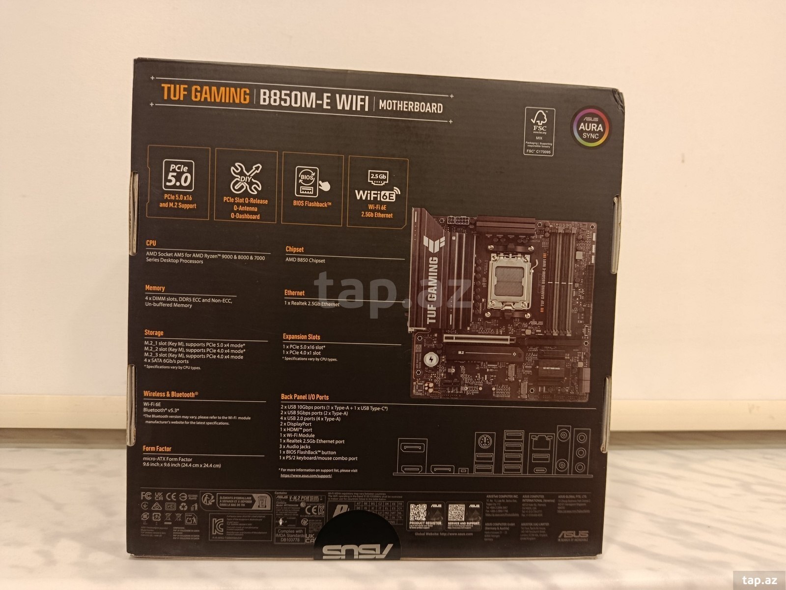 ASUS TUF B850M-E WiFi 4Slot (5)