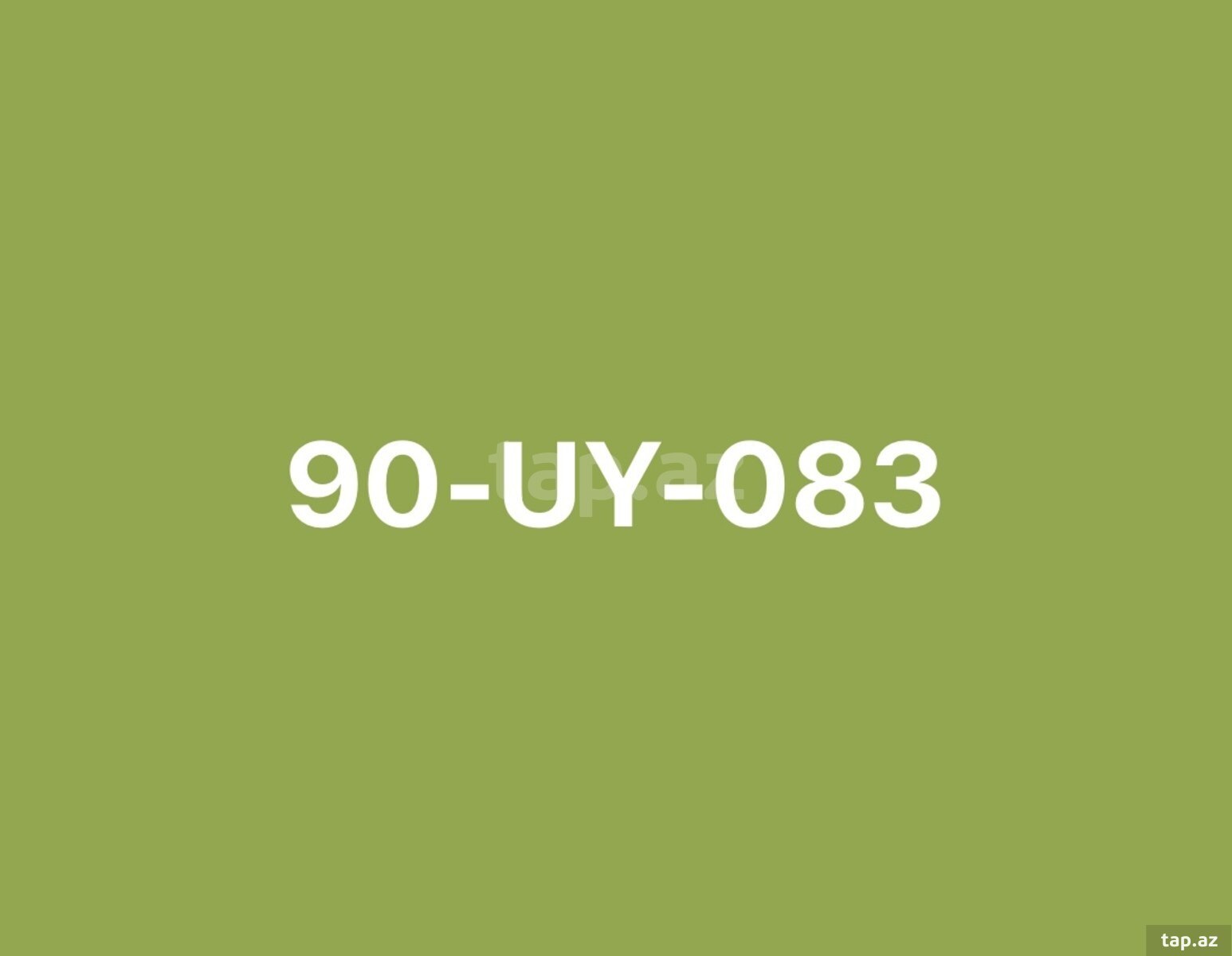 Avtomobil qeydiyyat nişanı - 90-UY-083