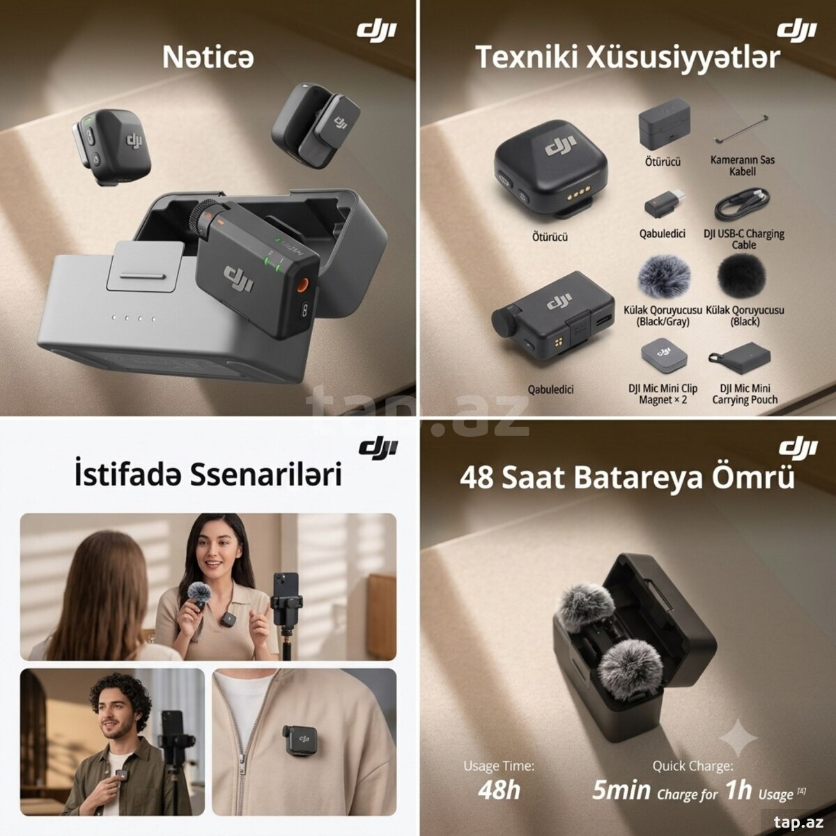 Yaxa mikrofonu DJI Mic Mini