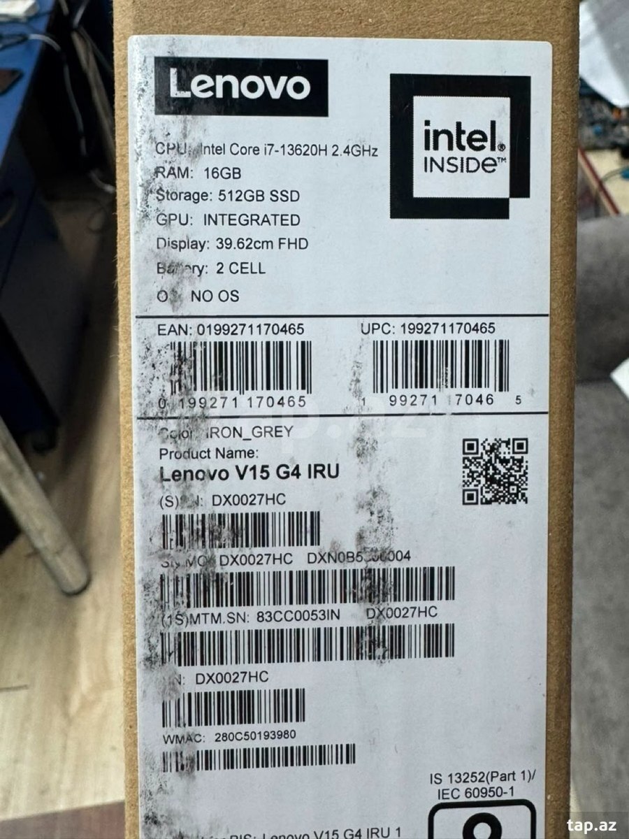 Noutbuk Lenovo V15 G4 IRU