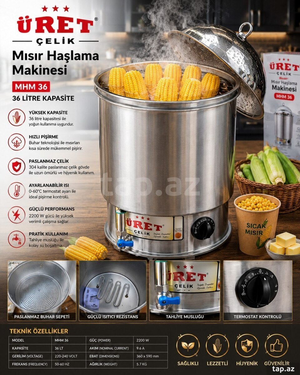 Qarğıdalı bişirmə qazanı