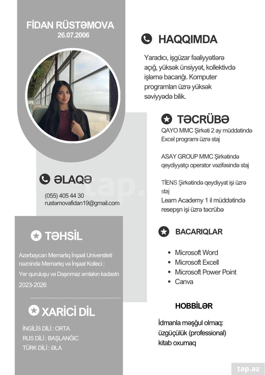 Resepşn işi axtarıram