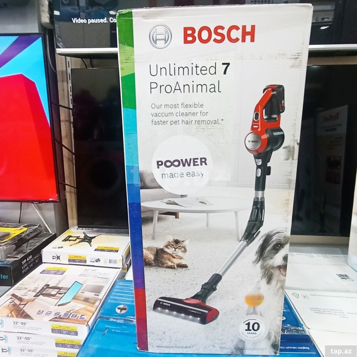 Tozsoran Simsiz Vertikal Bosch BCS711PET