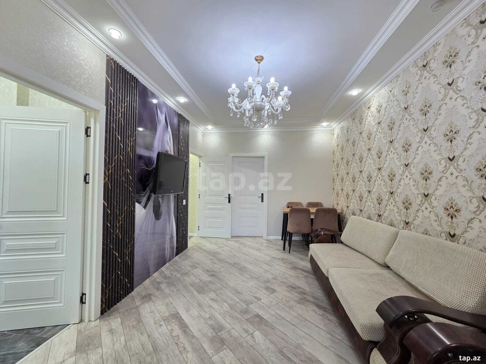 2-otaqlı mənzil kirayə verilir, Memar Əcəmi m., 55 m² (2)