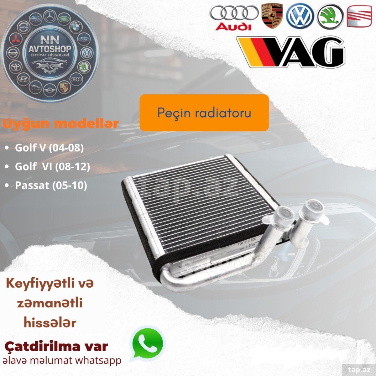 Volkswagen Golf, Passat soba radiatoru