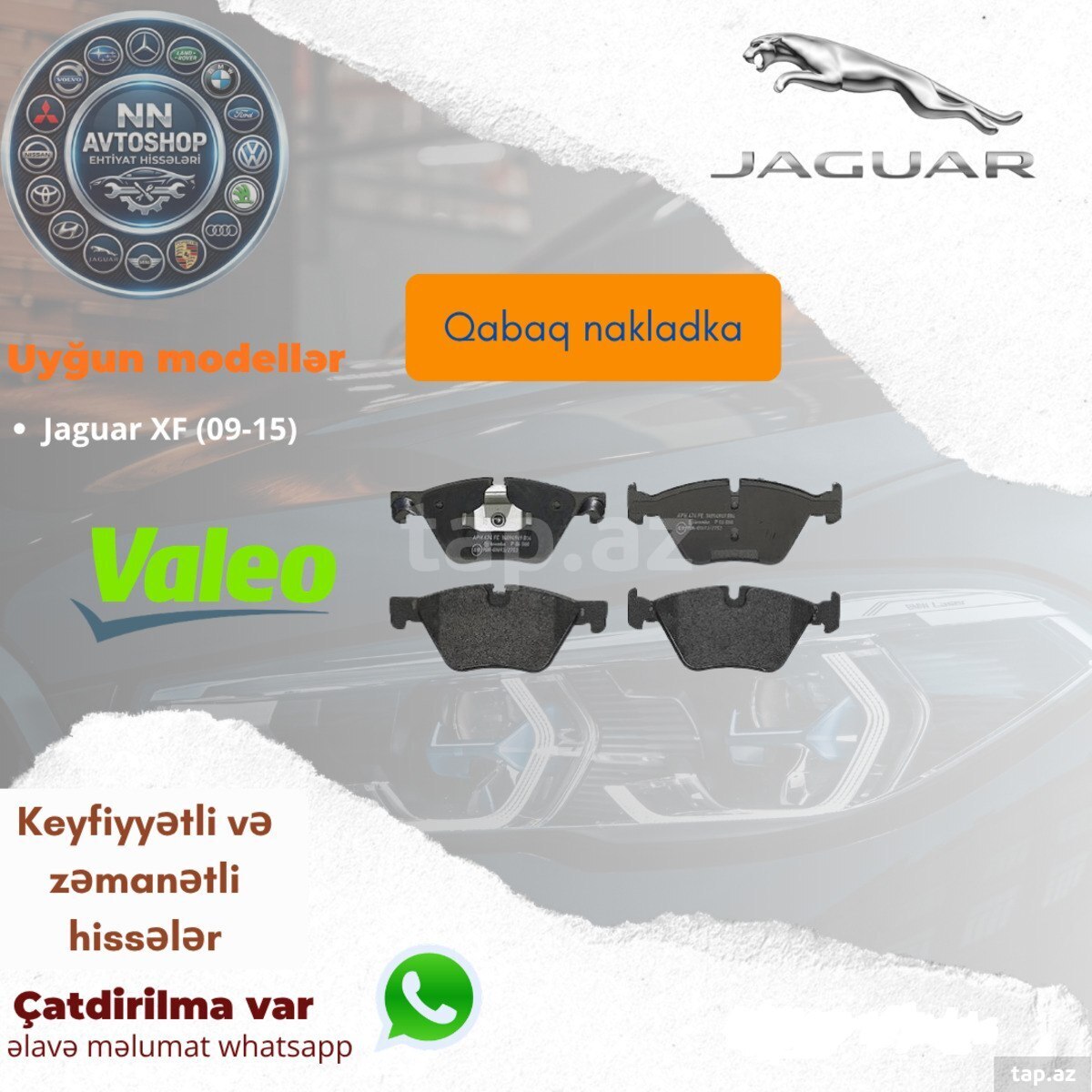 Jaguar XF 2009-2015 ön əyləc bəndləri