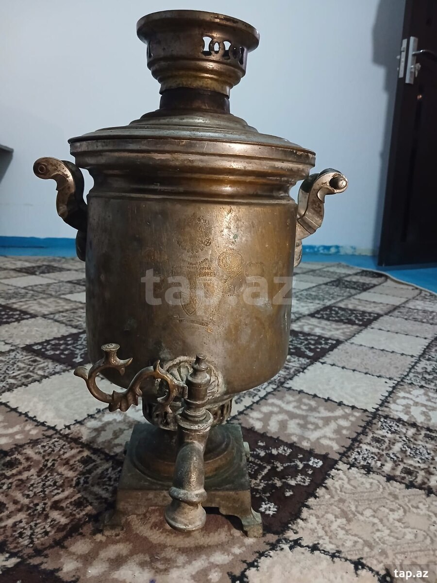 Antikvar Rusiya samovarı (Bataşev möhürlü) (2)