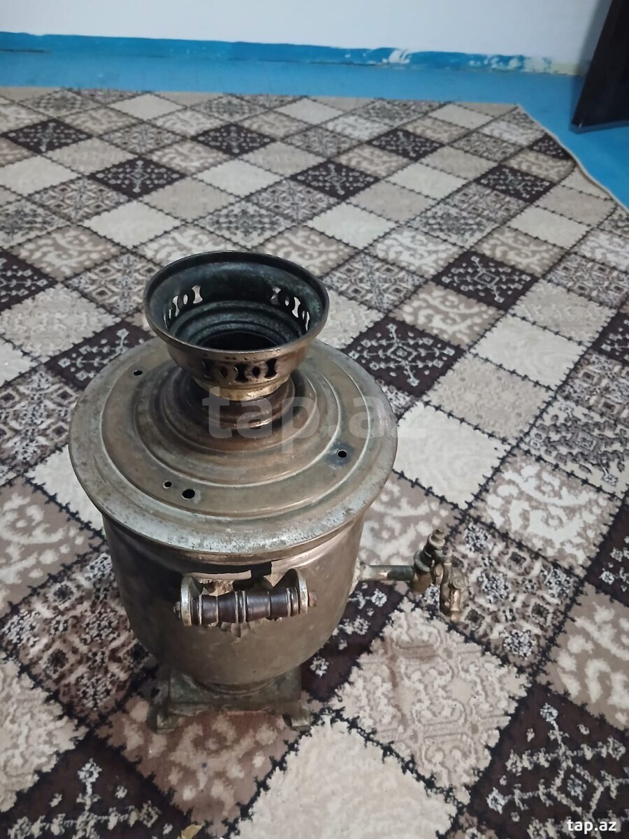 Antikvar Rusiya samovarı (Bataşev möhürlü) (6)