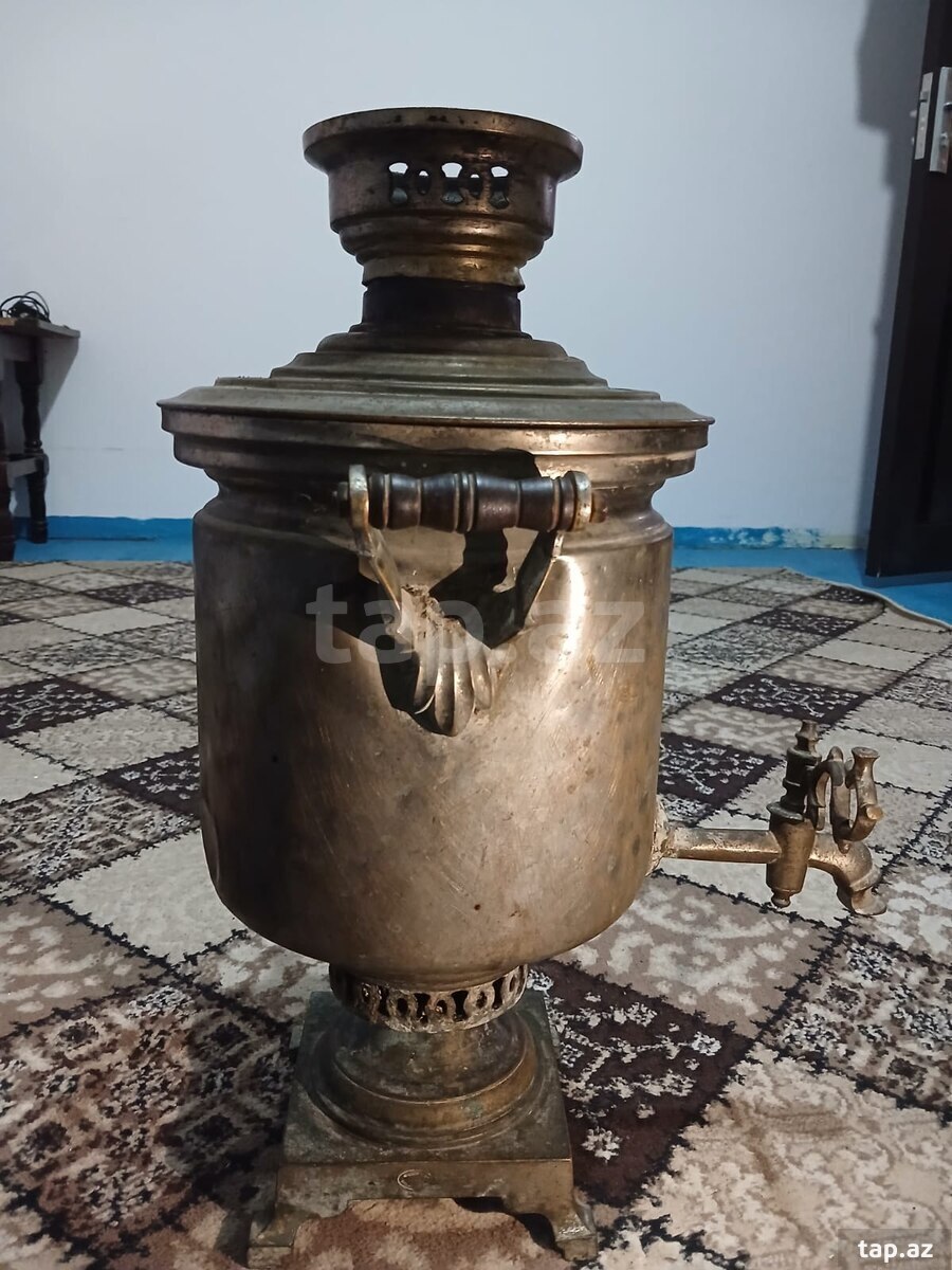 Antikvar Rusiya samovarı (Bataşev möhürlü) (5)