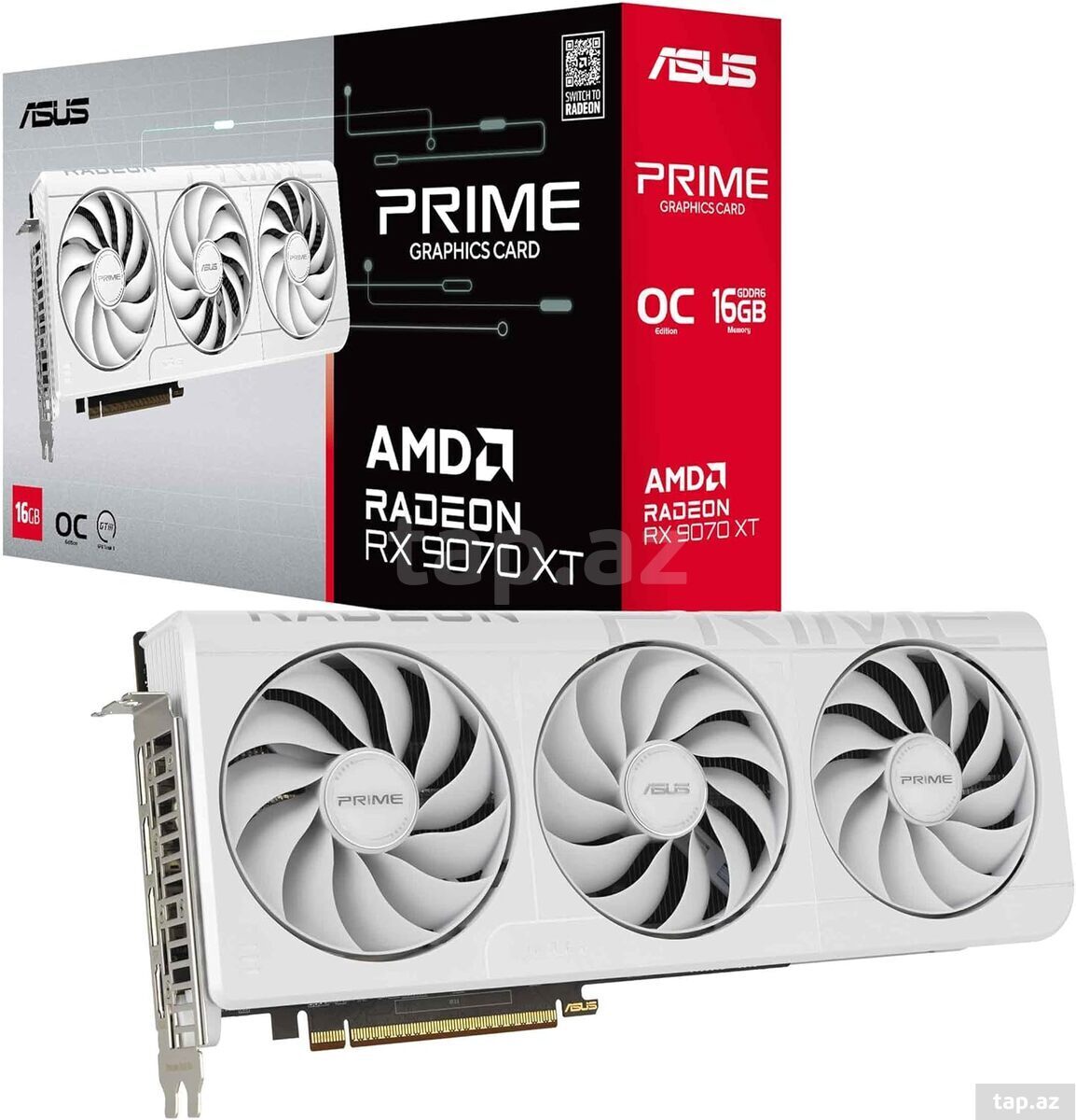 RX 9070XT 16GB Asus Prime White OC (2)