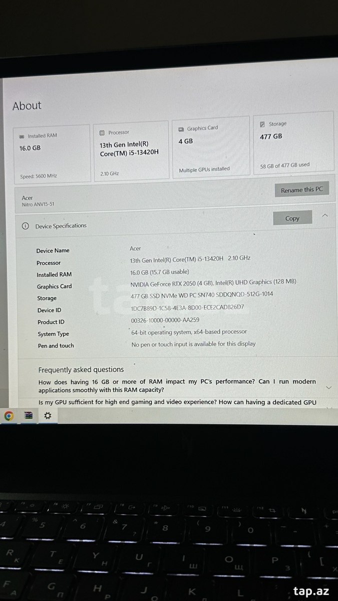 Acer Nitro V 15 (ANV15-51) Gaming (2)