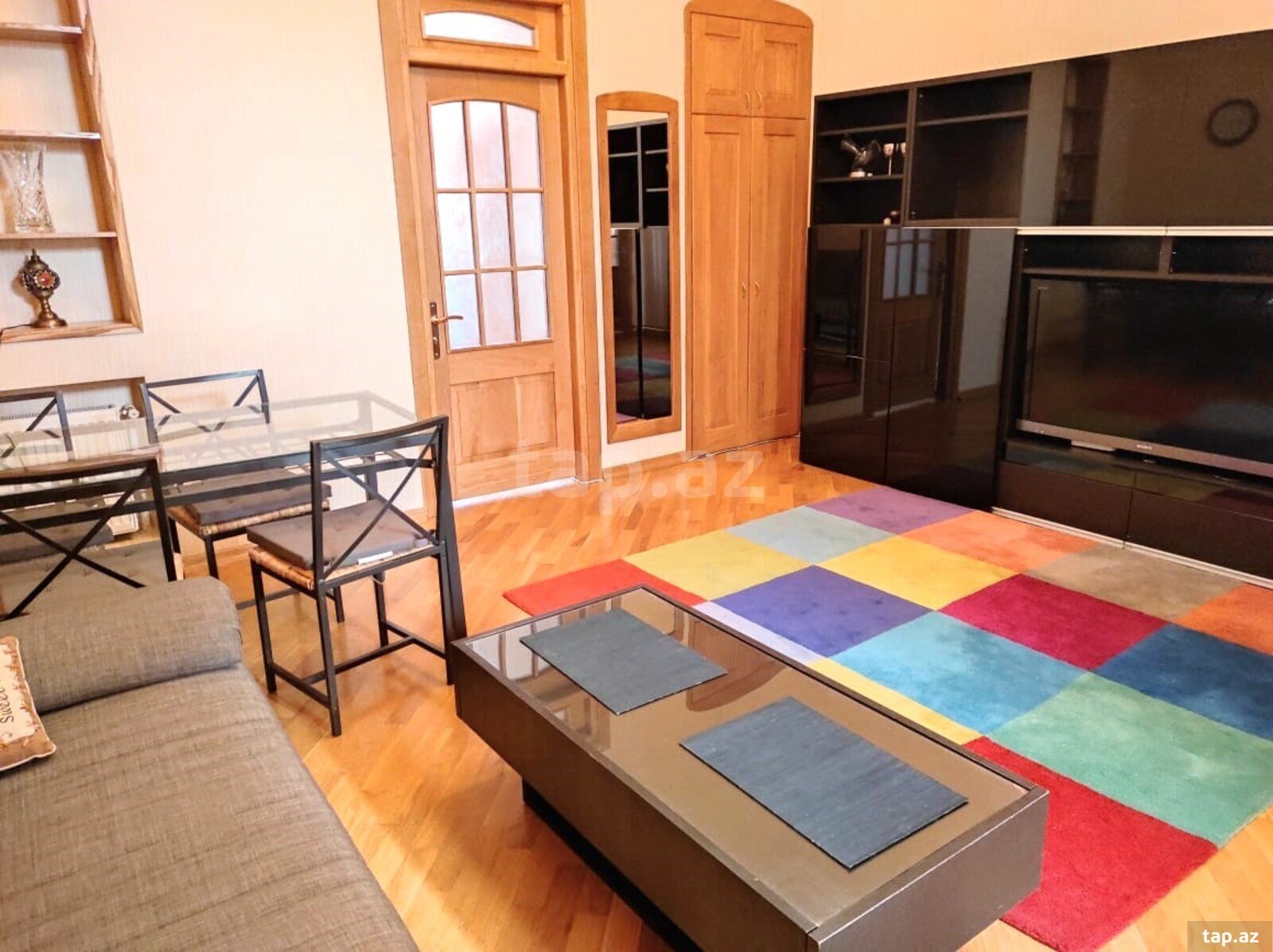 2-otaqlı mənzil kirayə verilir, Sahil m., 60 m² (4)