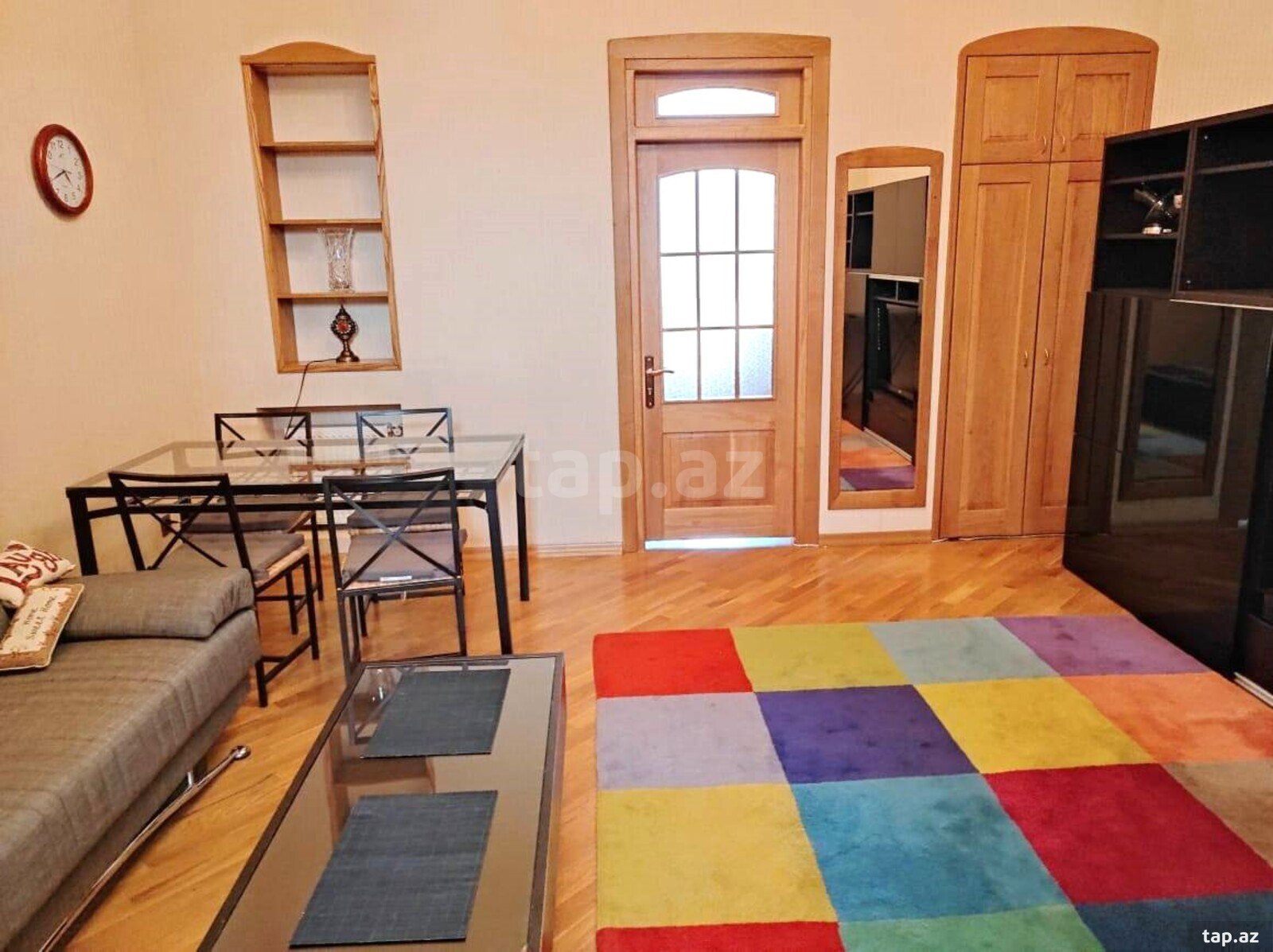 2-otaqlı mənzil kirayə verilir, Sahil m., 60 m² (2)