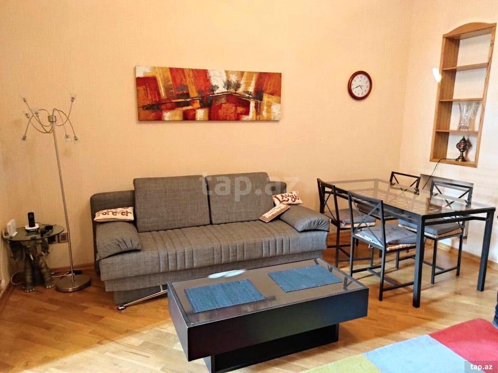 2-otaqlı mənzil kirayə verilir, Sahil m., 60 m² (3)