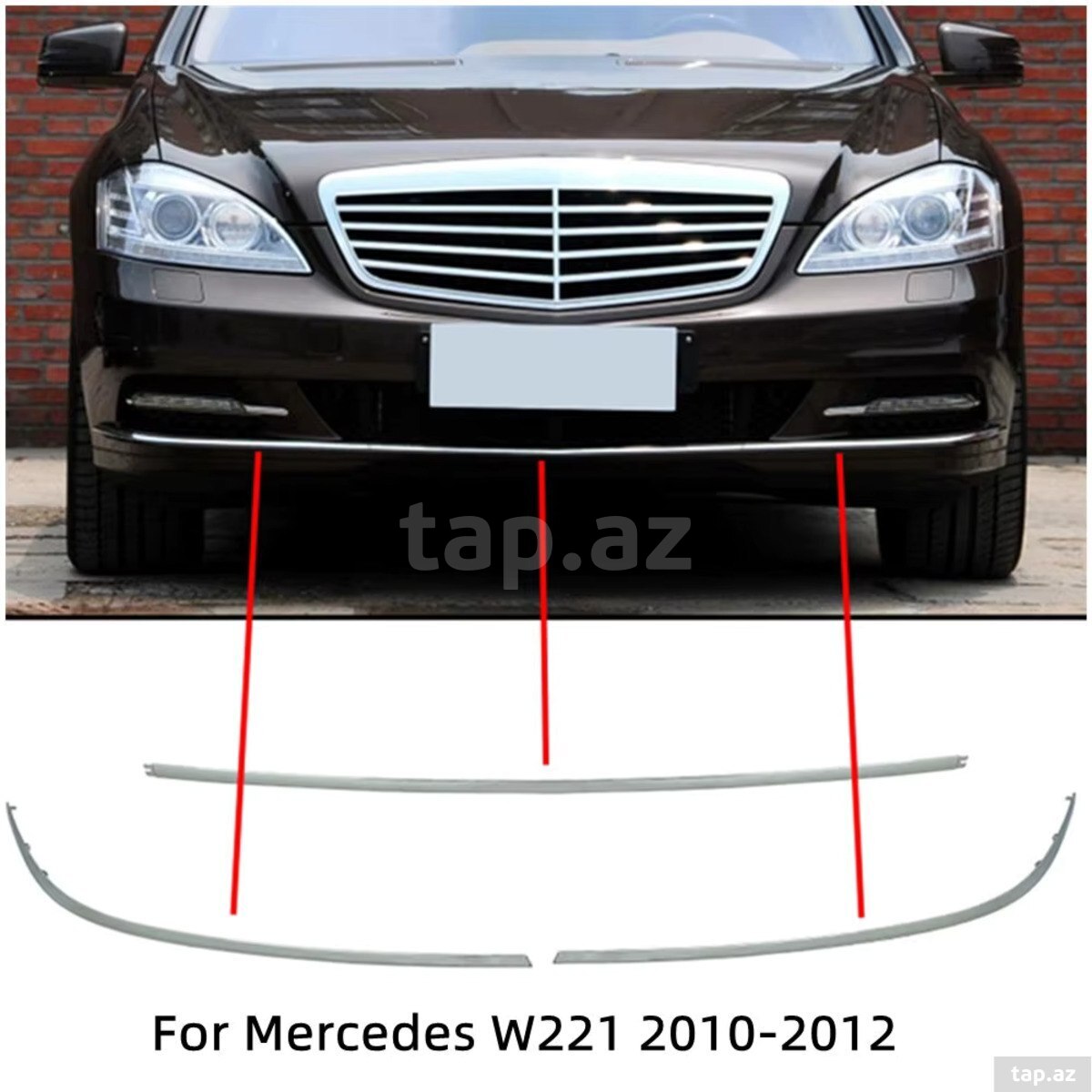 Mercedes W221 qabaq bufer nikkeli 2009-2012