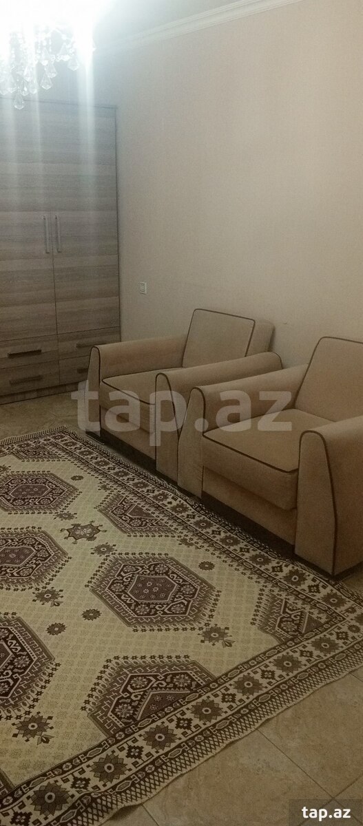 2-otaqlı mənzil kirayə verilir, İnşaatçılar m., 50 m² (9)
