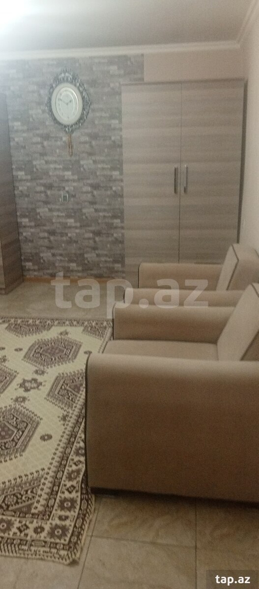 2-otaqlı mənzil kirayə verilir, İnşaatçılar m., 50 m² (8)