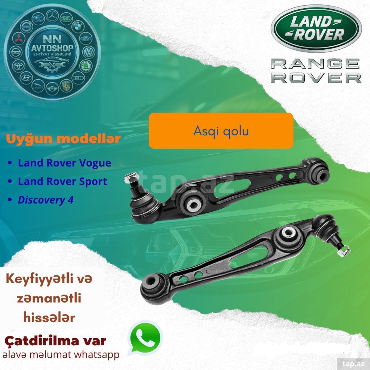Range Rover Vogue asqı qolu