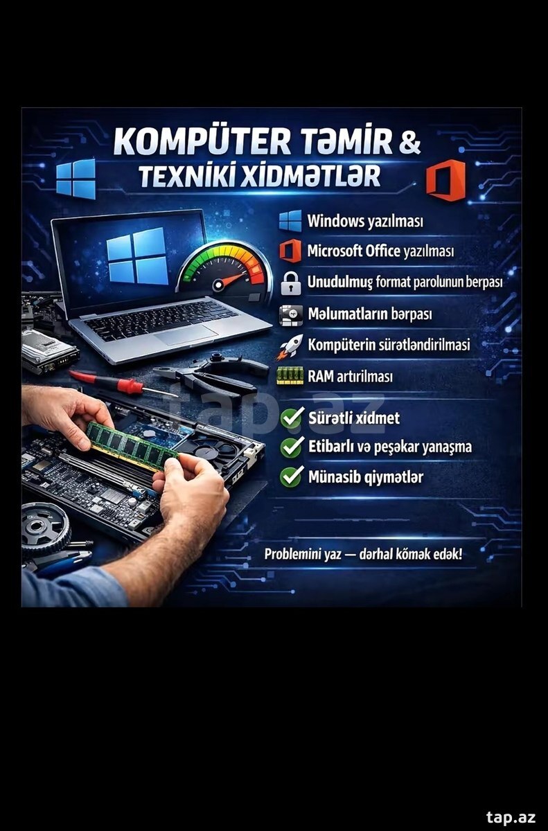 Kompüter və noutbukların təmiri