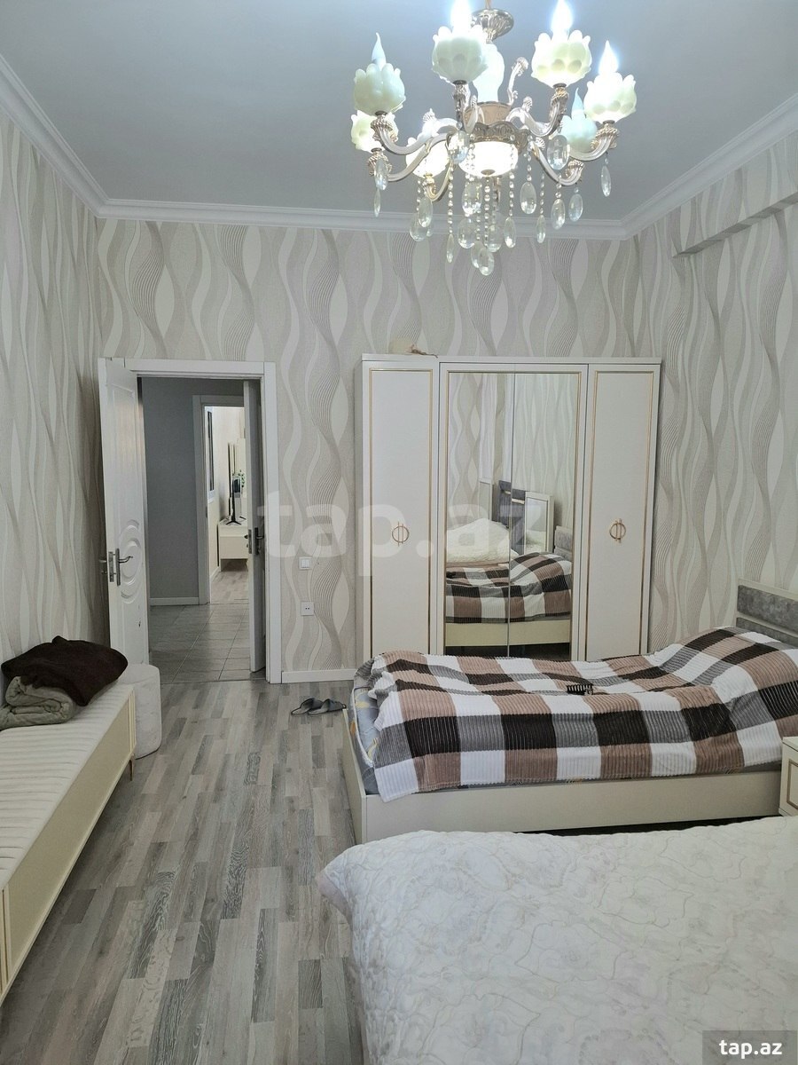 2-otaqlı yeni tikili kirayə verilir, Elmlər Akademiyası m., 80 m² (12)
