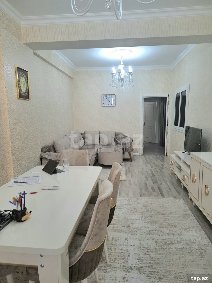 2-otaqlı yeni tikili kirayə verilir, Elmlər Akademiyası m., 80 m² (2)
